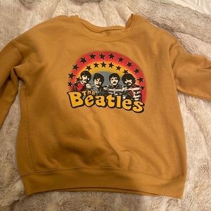 Crew Neck Yellow Beatles Sweatshirt